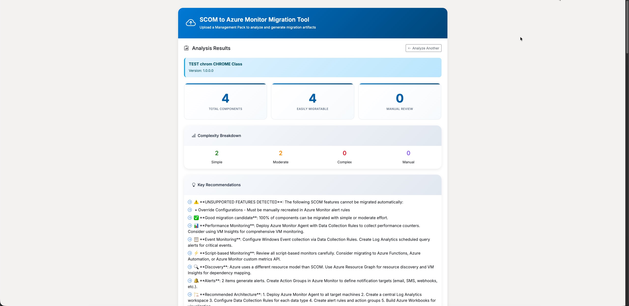 SCOM Migrator Screenshot